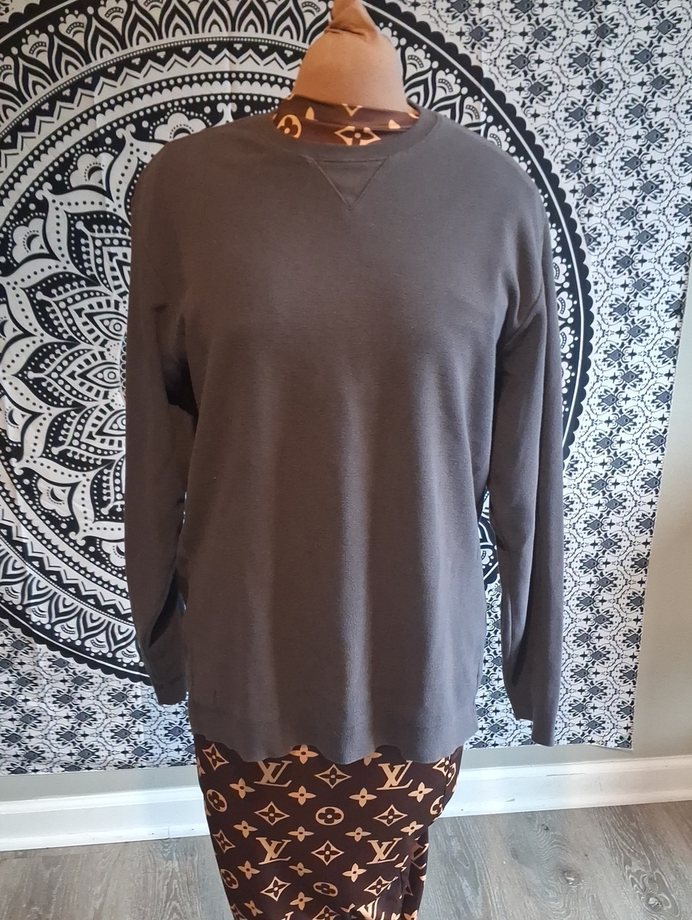 Nautica Men's Charcoal Crewneck Sweater